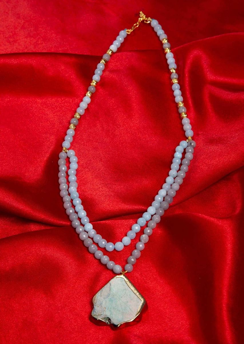 Powder blue necklace hotsell