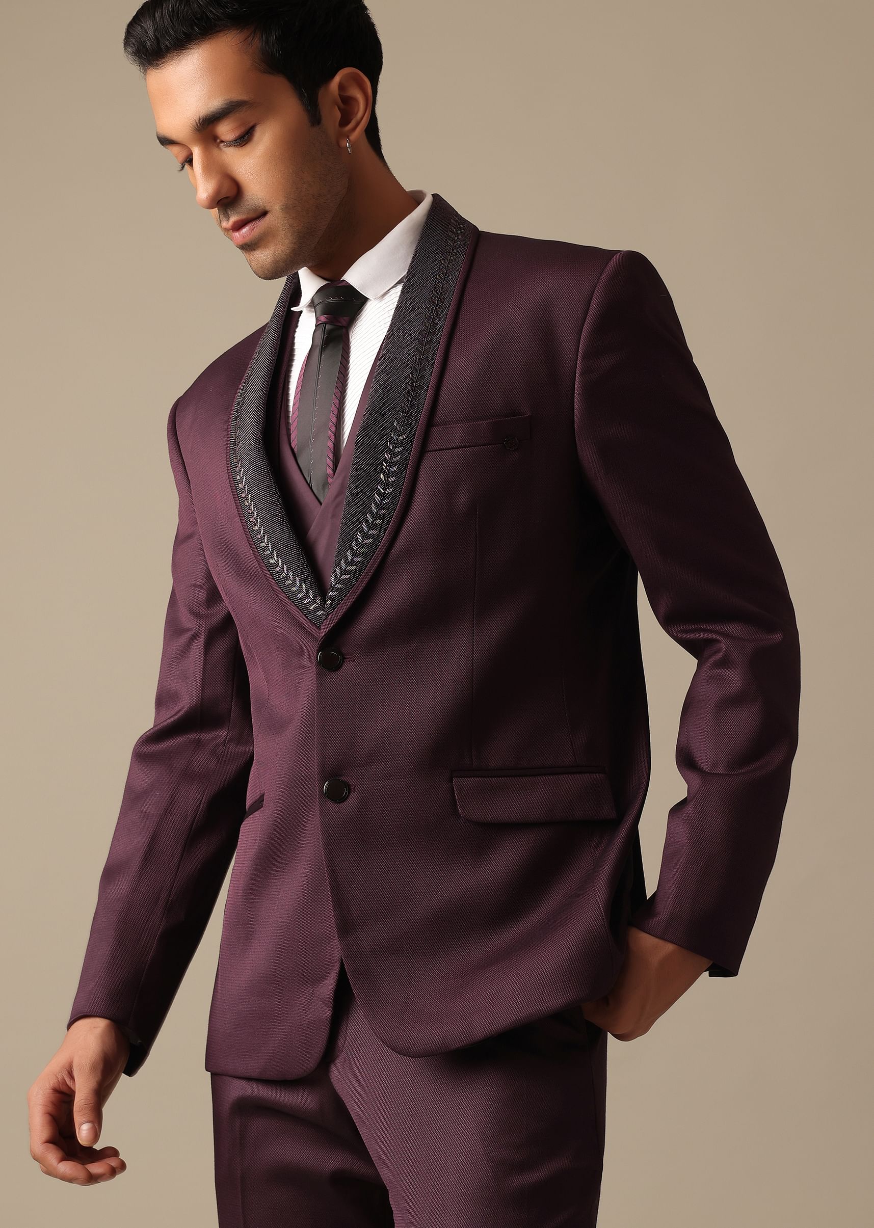 Purple blazer set store