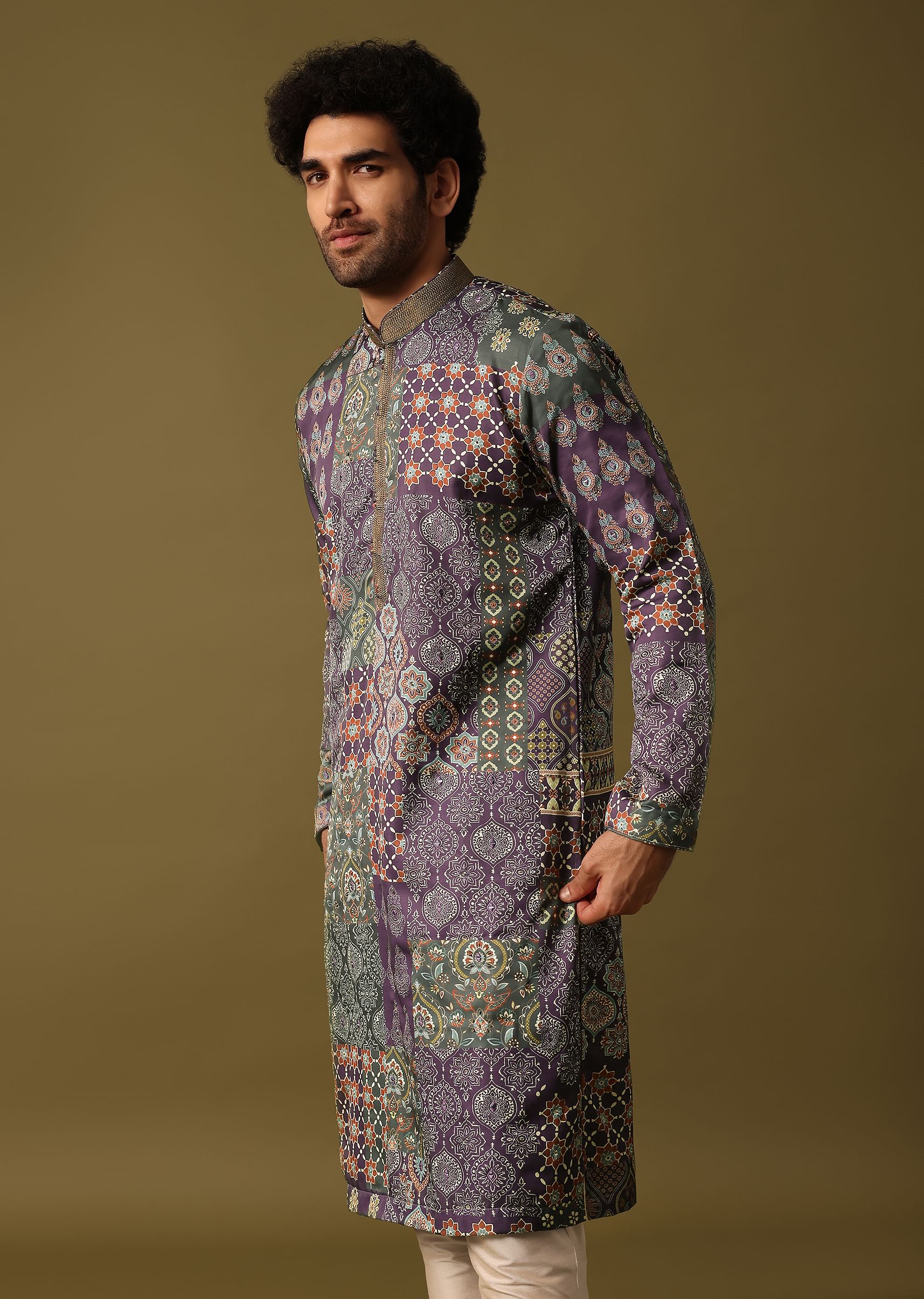 Silk kurta pyjamas for mens hot sale