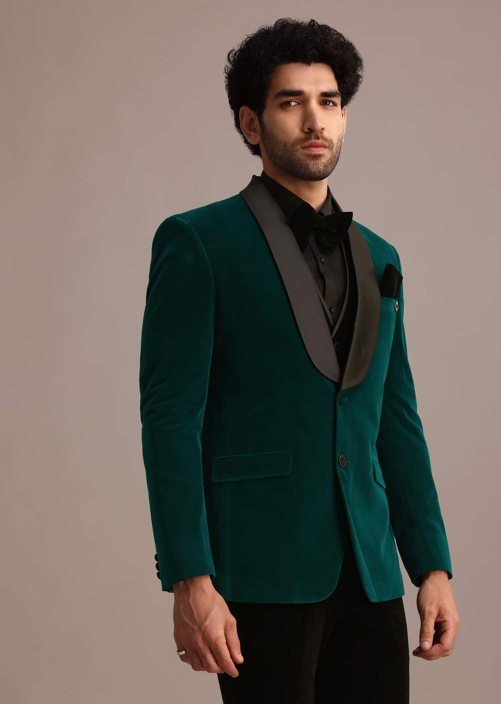 レビュー高評価の商品 Green Buy Velvet Suit Tuxedo ジャケット・アウター