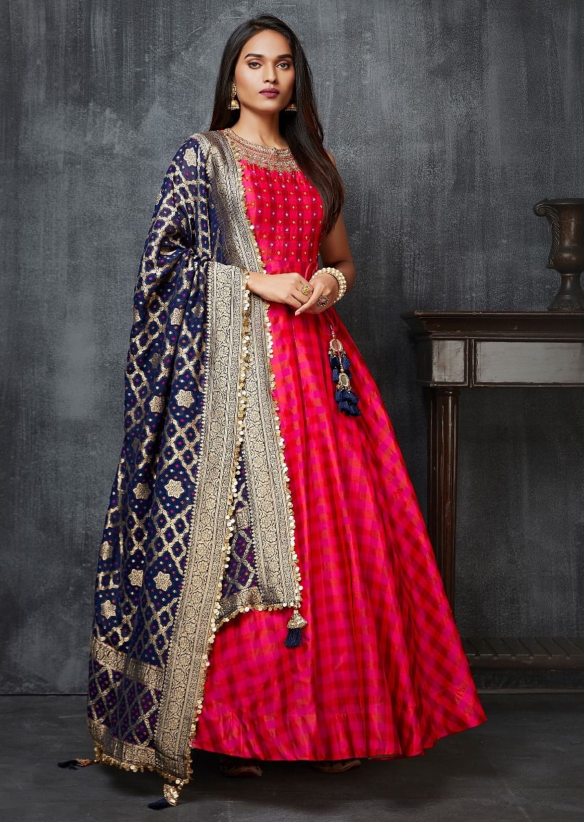 Anarkali suits with banarasi dupatta store