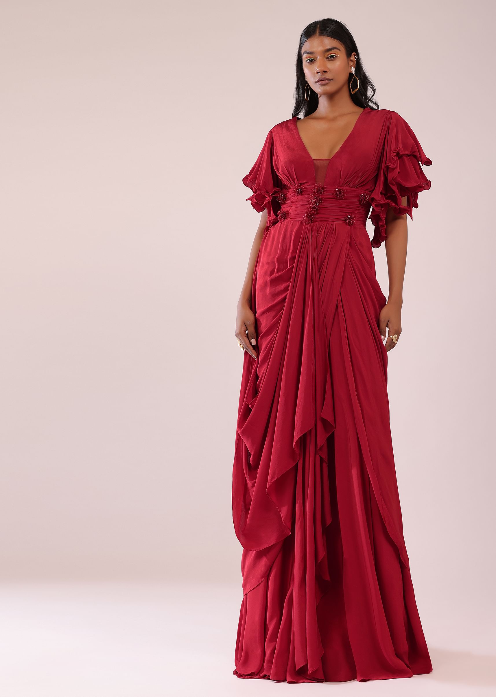 Evening gown from saree hotsell
