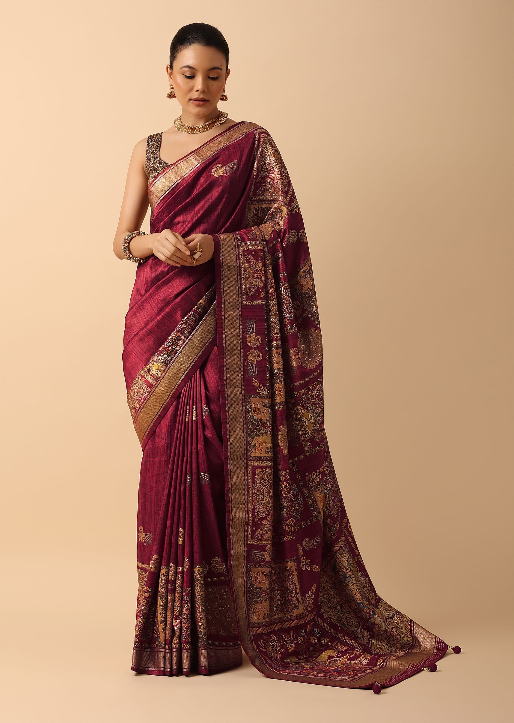 Kalamkari sarees below 1000 on sale