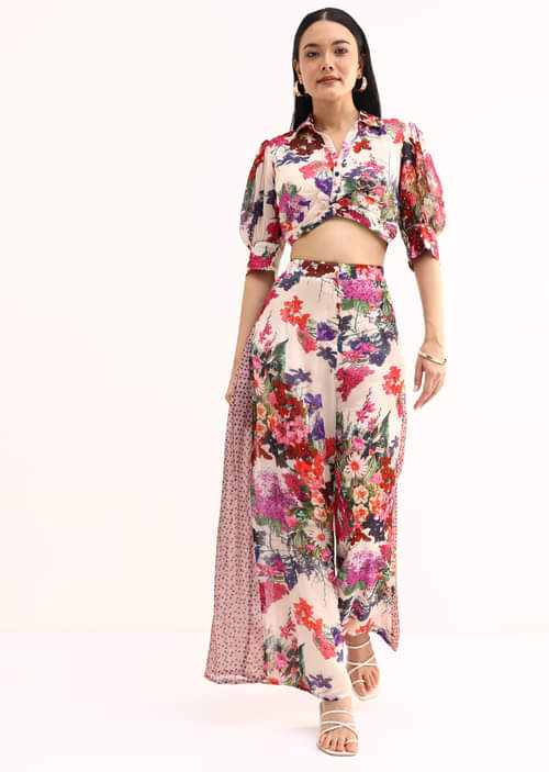 Whispering Elegance Beaded Collar Summer Top Whispering Elegance Beaded Collar Summer Top