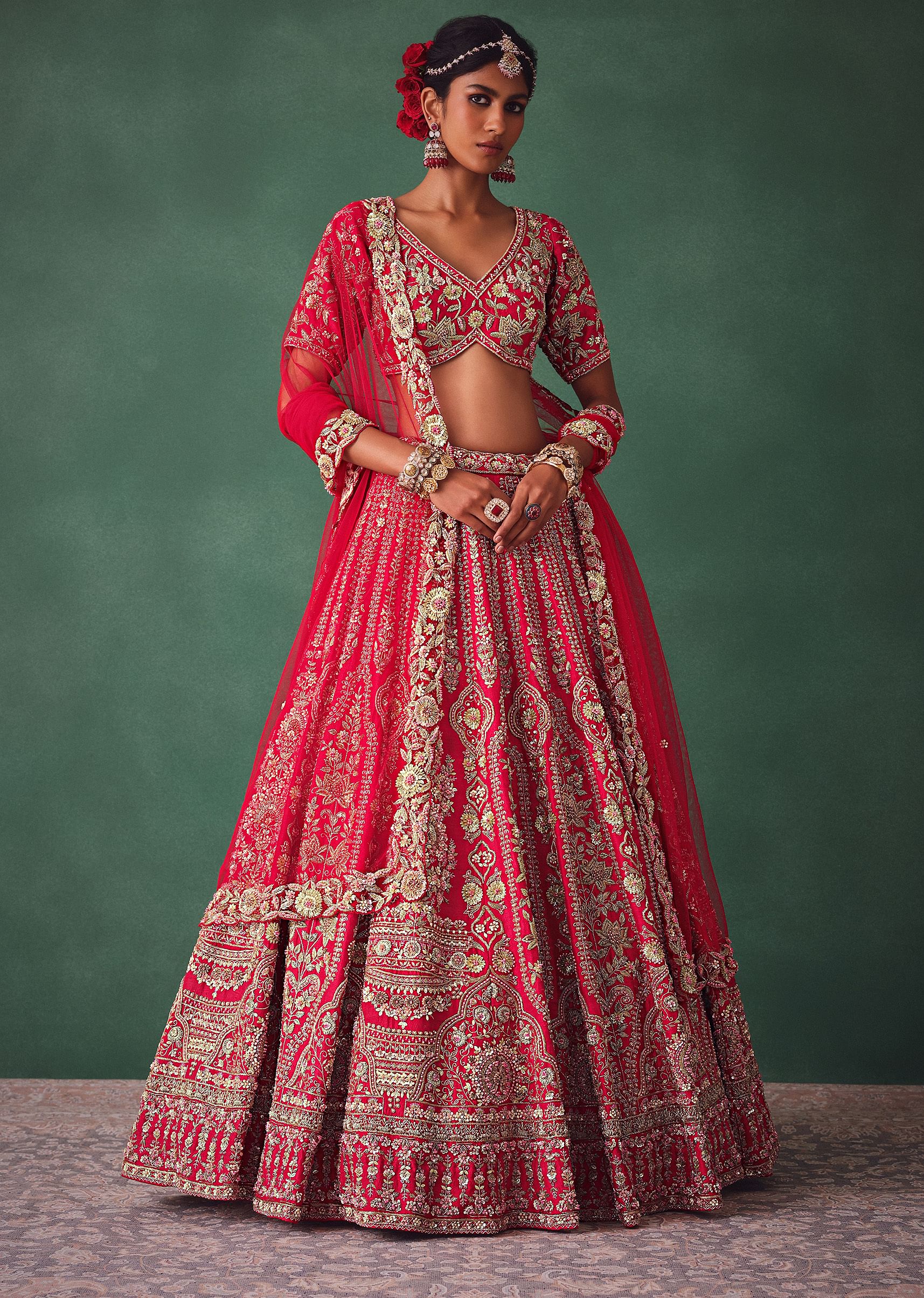 Rich wedding lehenga hot sale