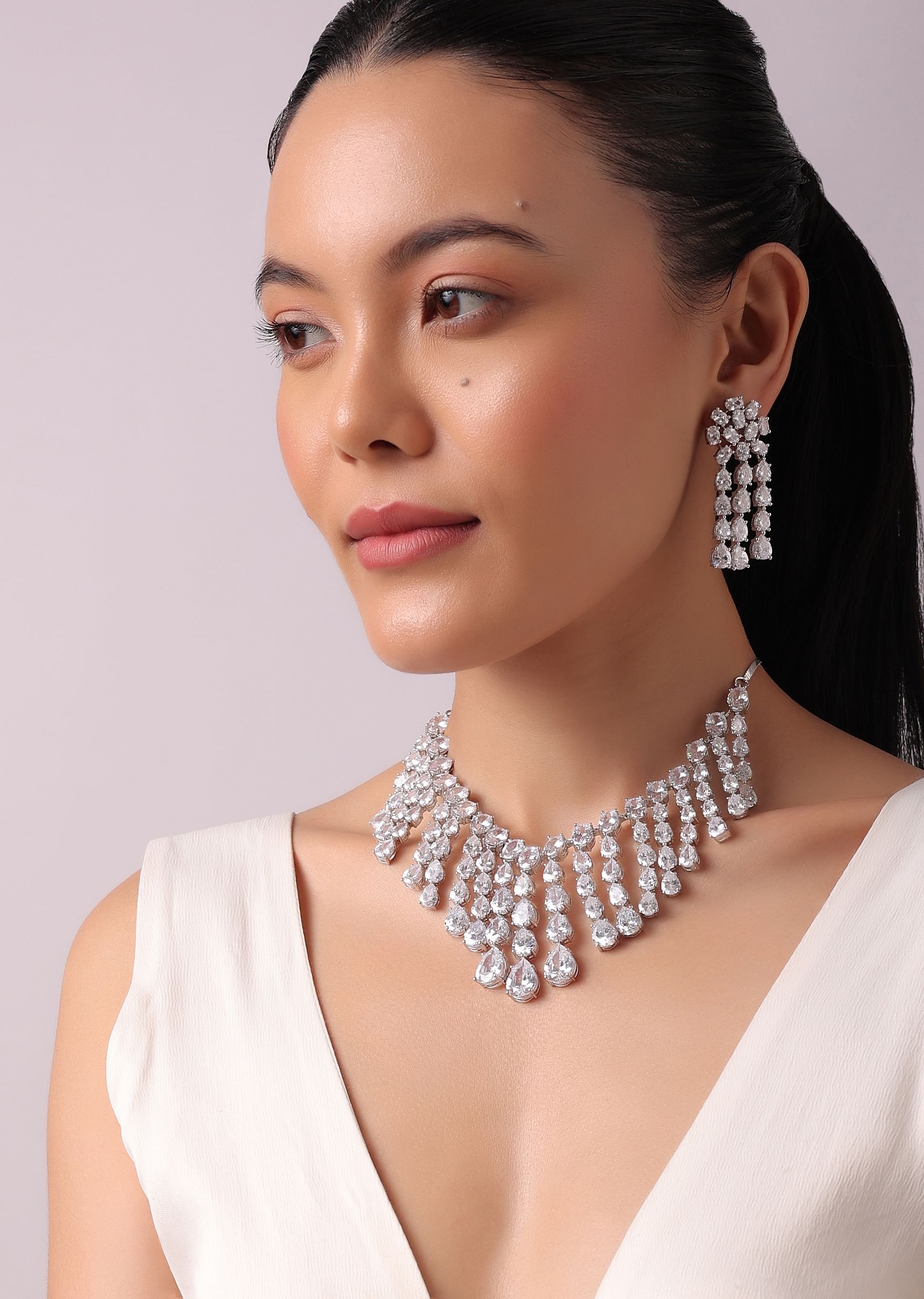 Dangling choker sale