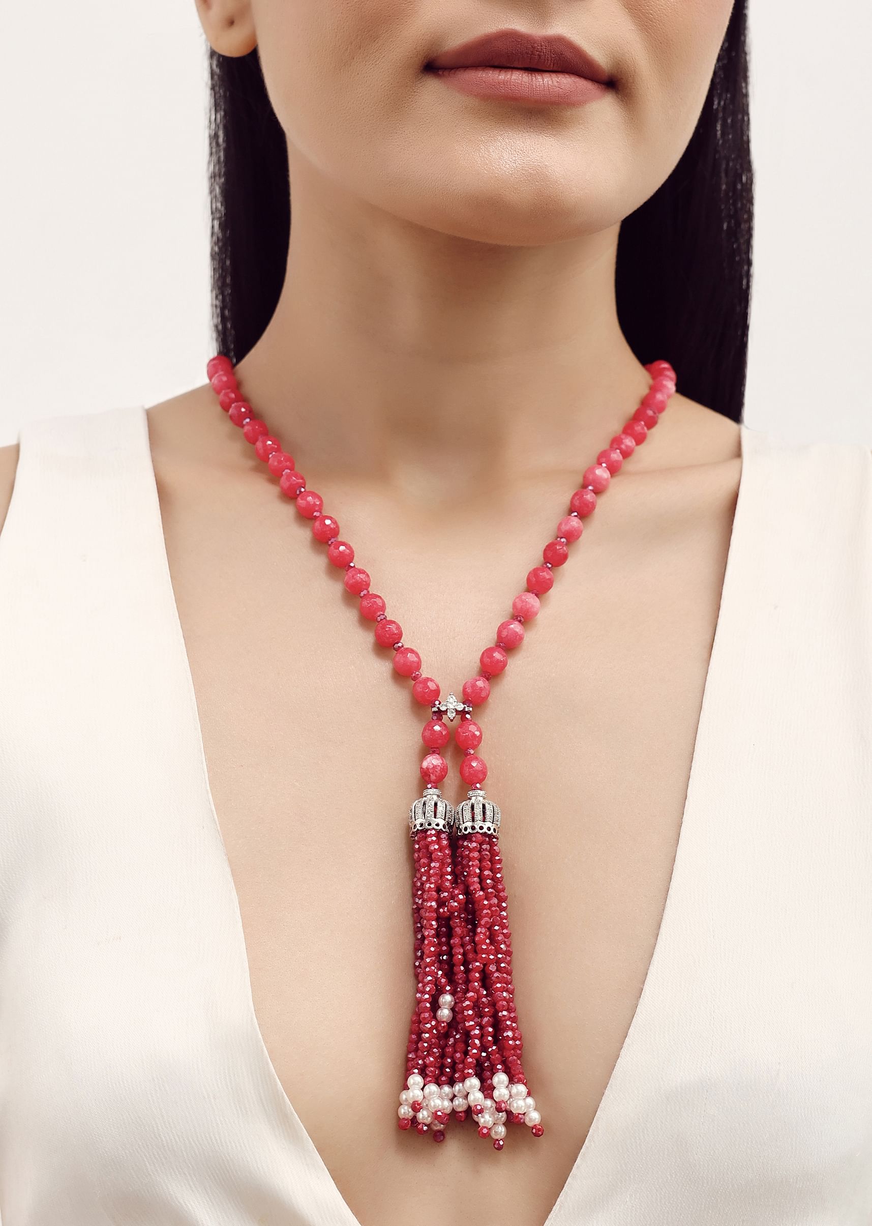 Long dress necklace discount