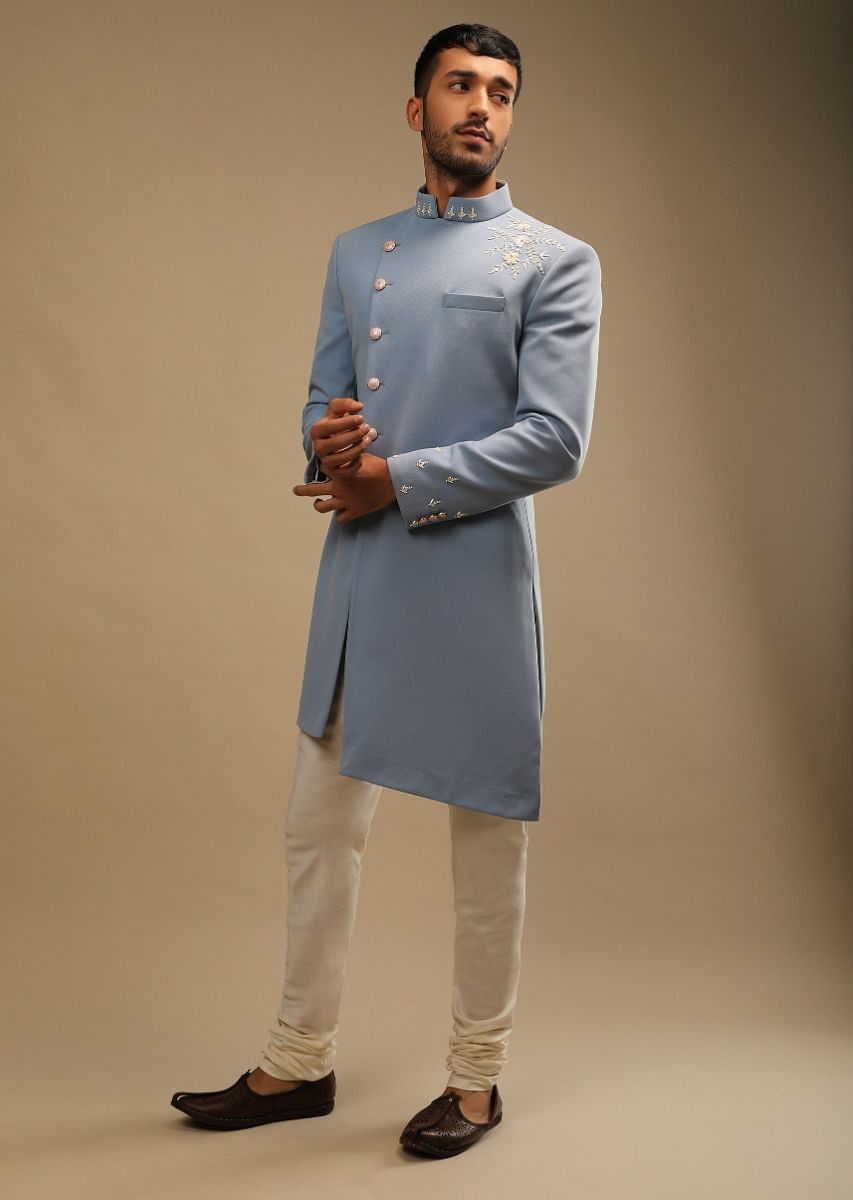 skyway_blue_sherwani_set_with_
