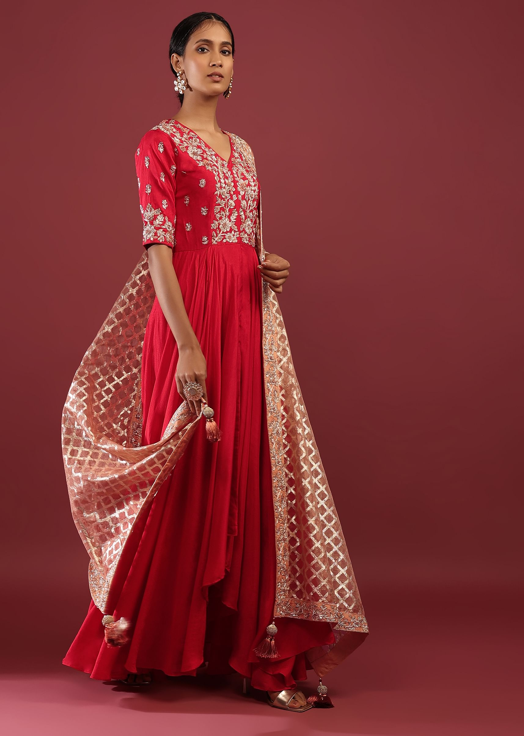 High low anarkali suit shop