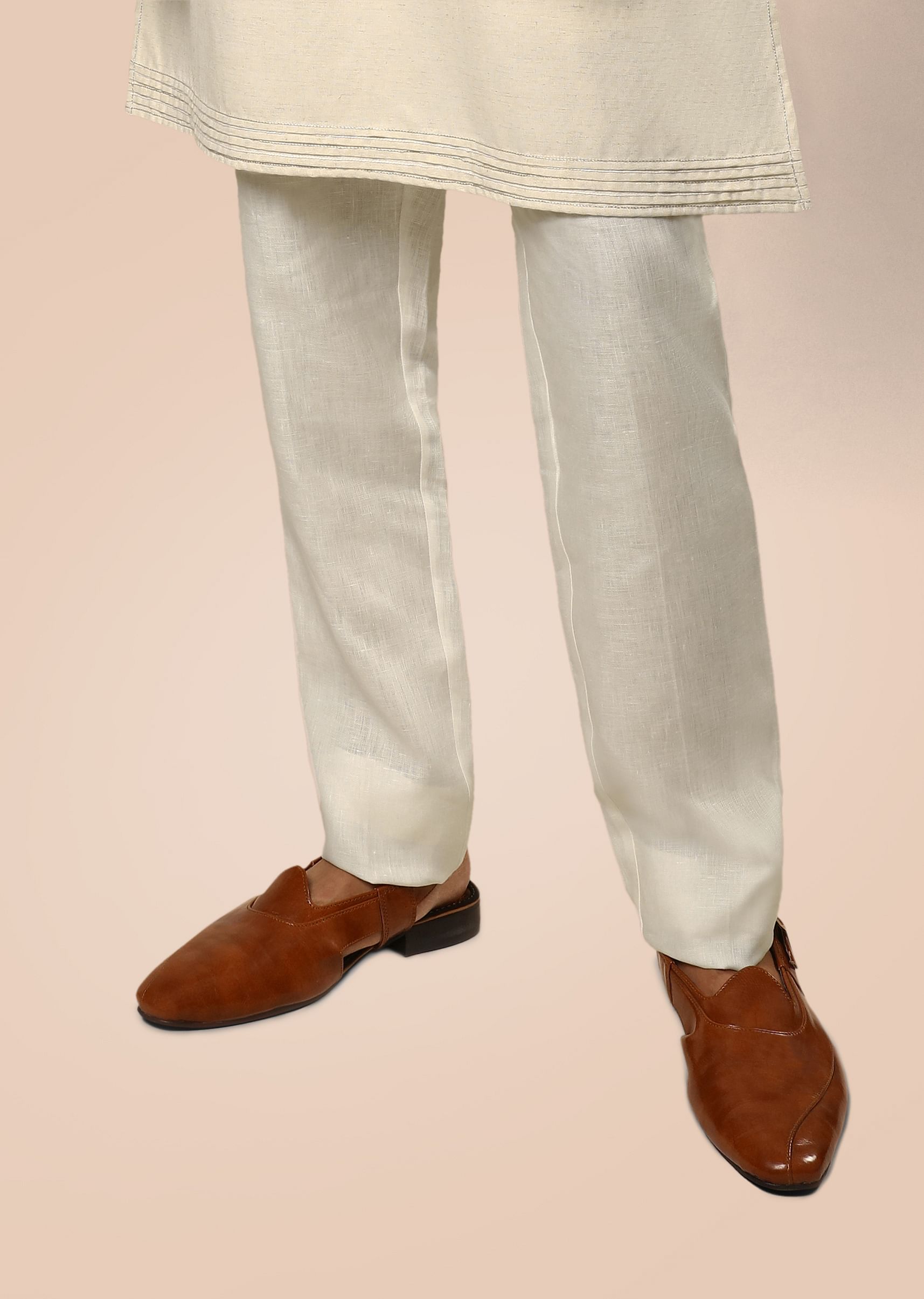 Buy Tan Mule Flats In Leather With Straps On The Back By Kora KALKI Fashion India