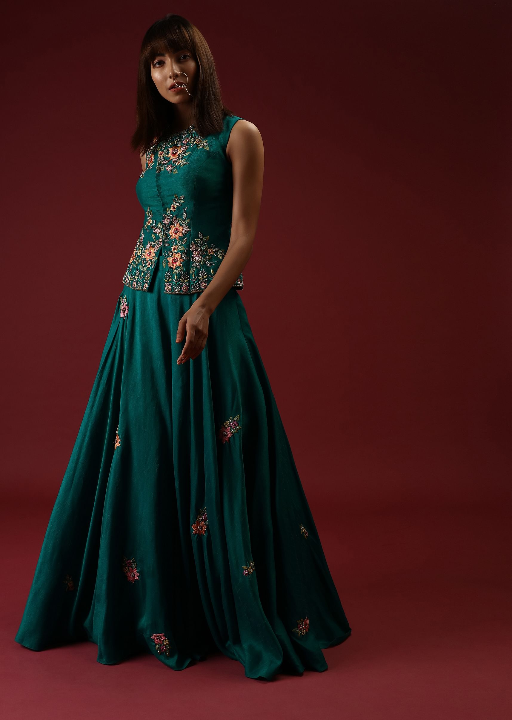 Long tops with lehenga online