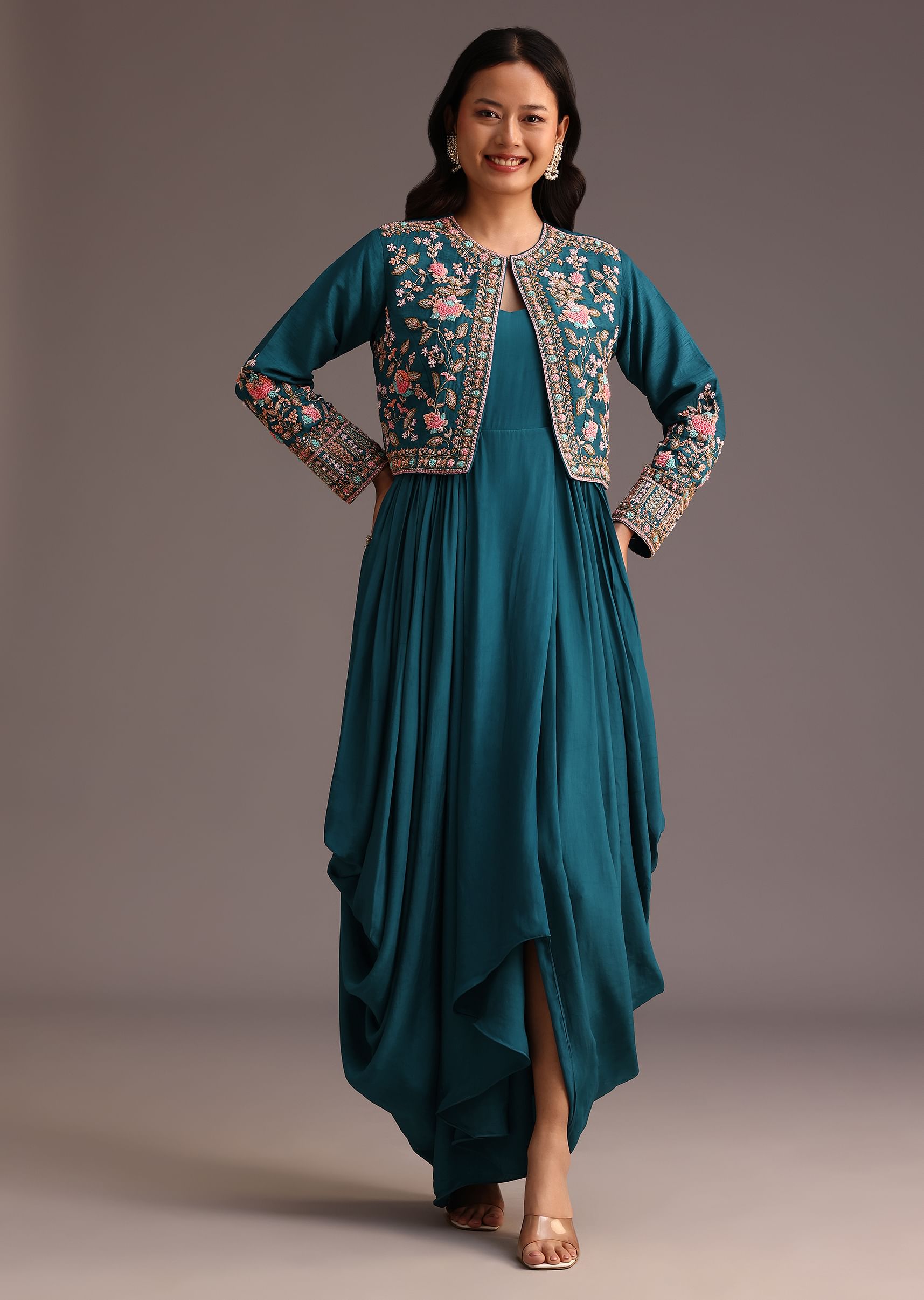 Dhoti style gown clearance