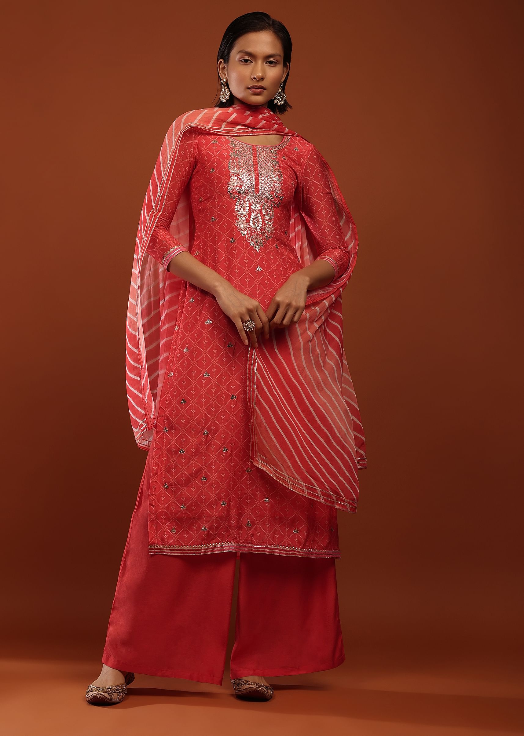 Bandhani palazzo suit outlet