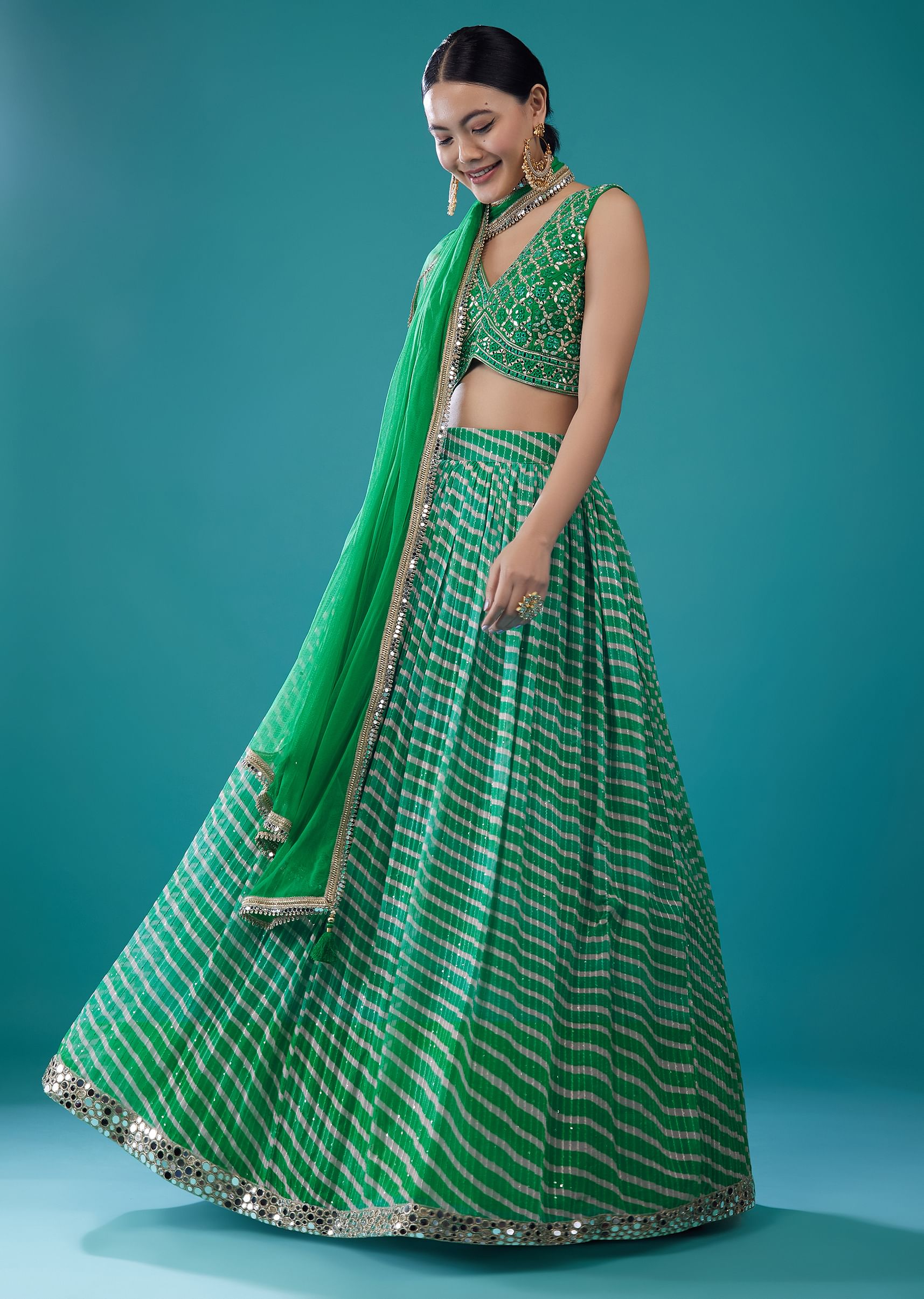 Leheriya lehenga online top