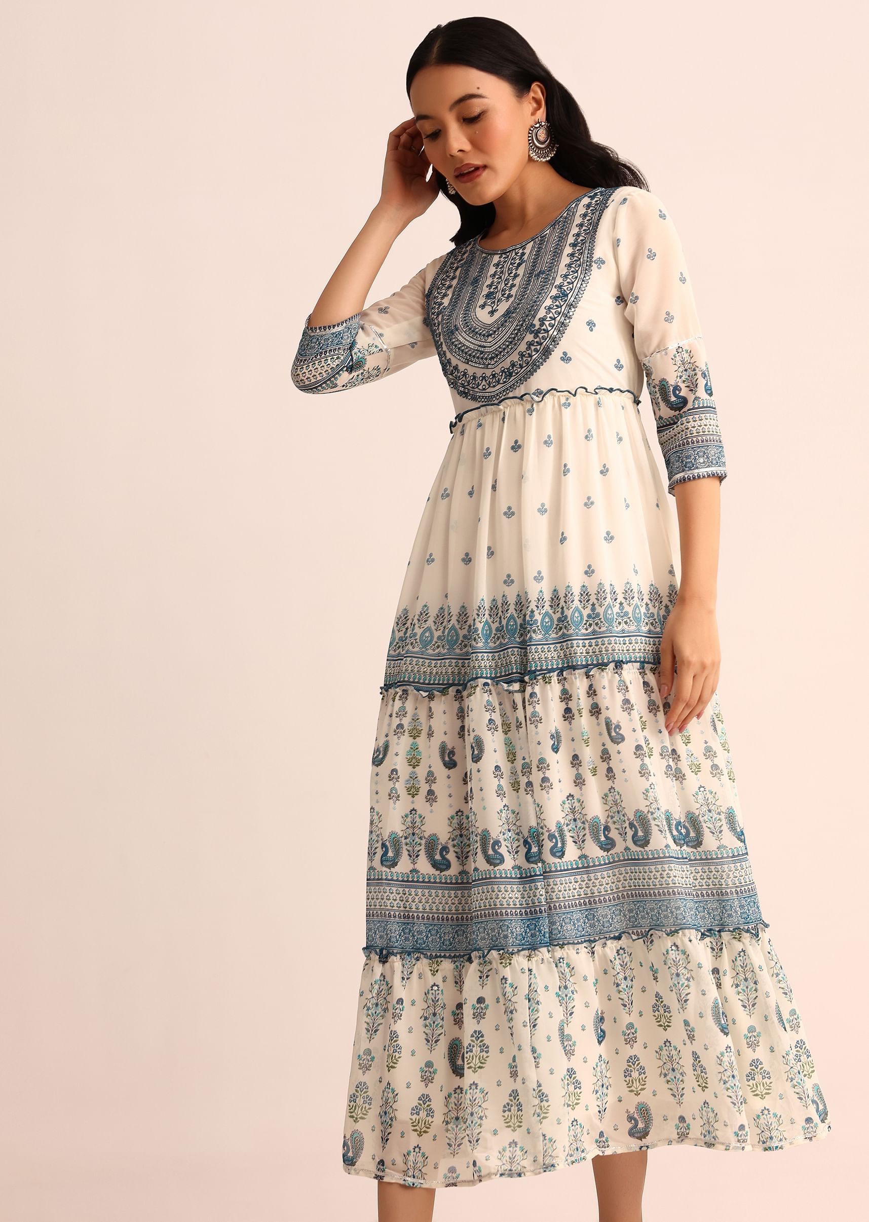 W unplaced frock kurti