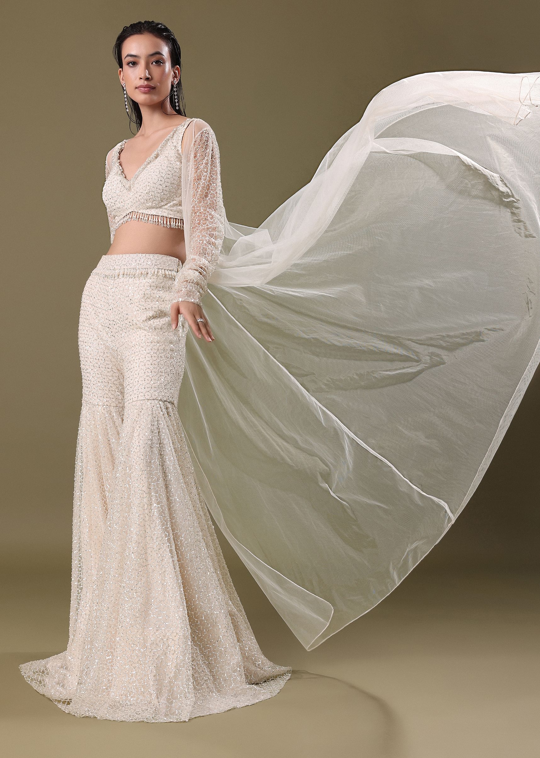 White sharara online on sale