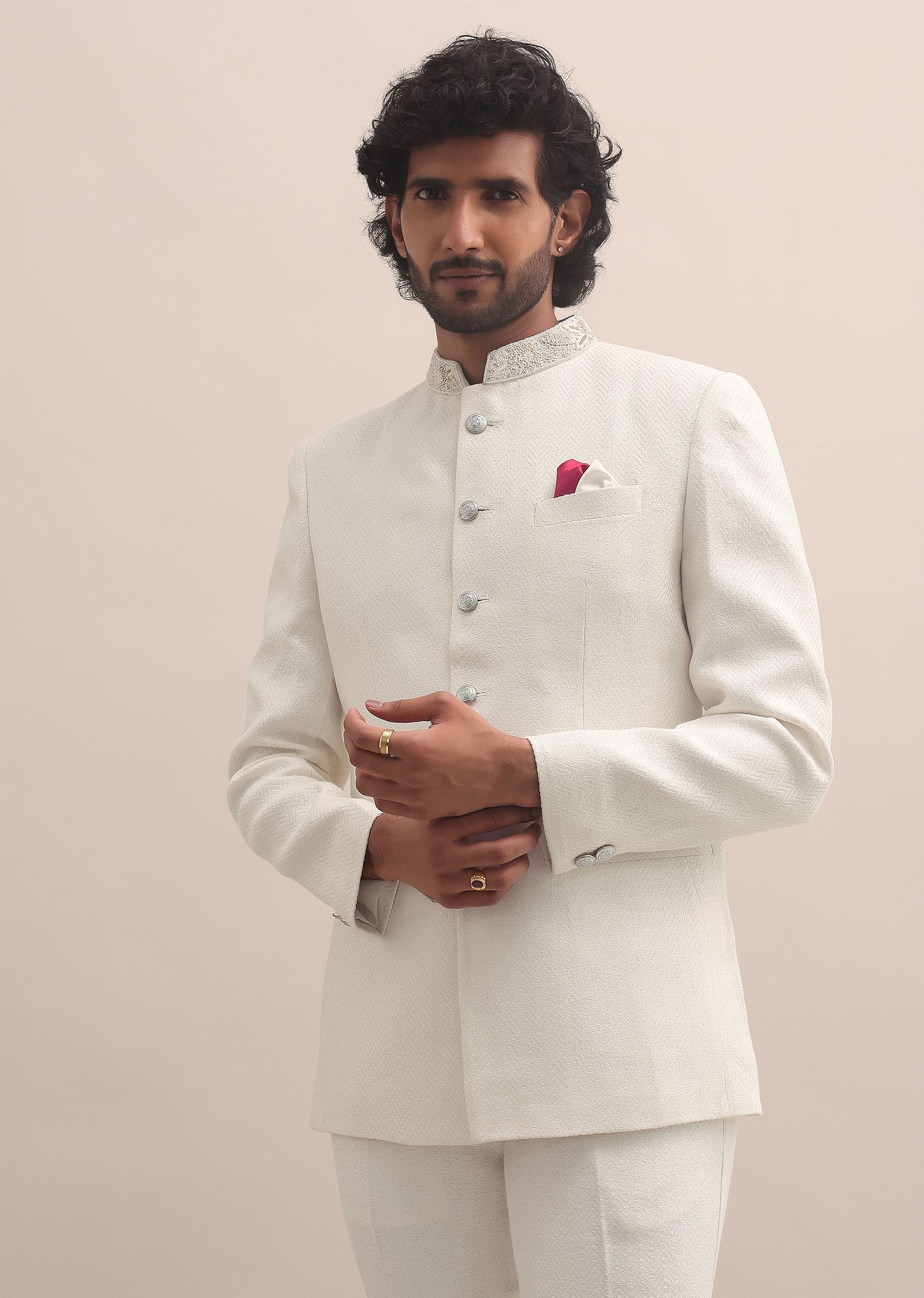 White jodhpuri coat best sale