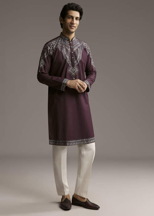 wine-linen-kurta-set-for-men-with-thread-embroidery-sg321988-1.jpg wine-linen-kurta-set-for-men-with-thread-embroidery-sg321988-1.jpg