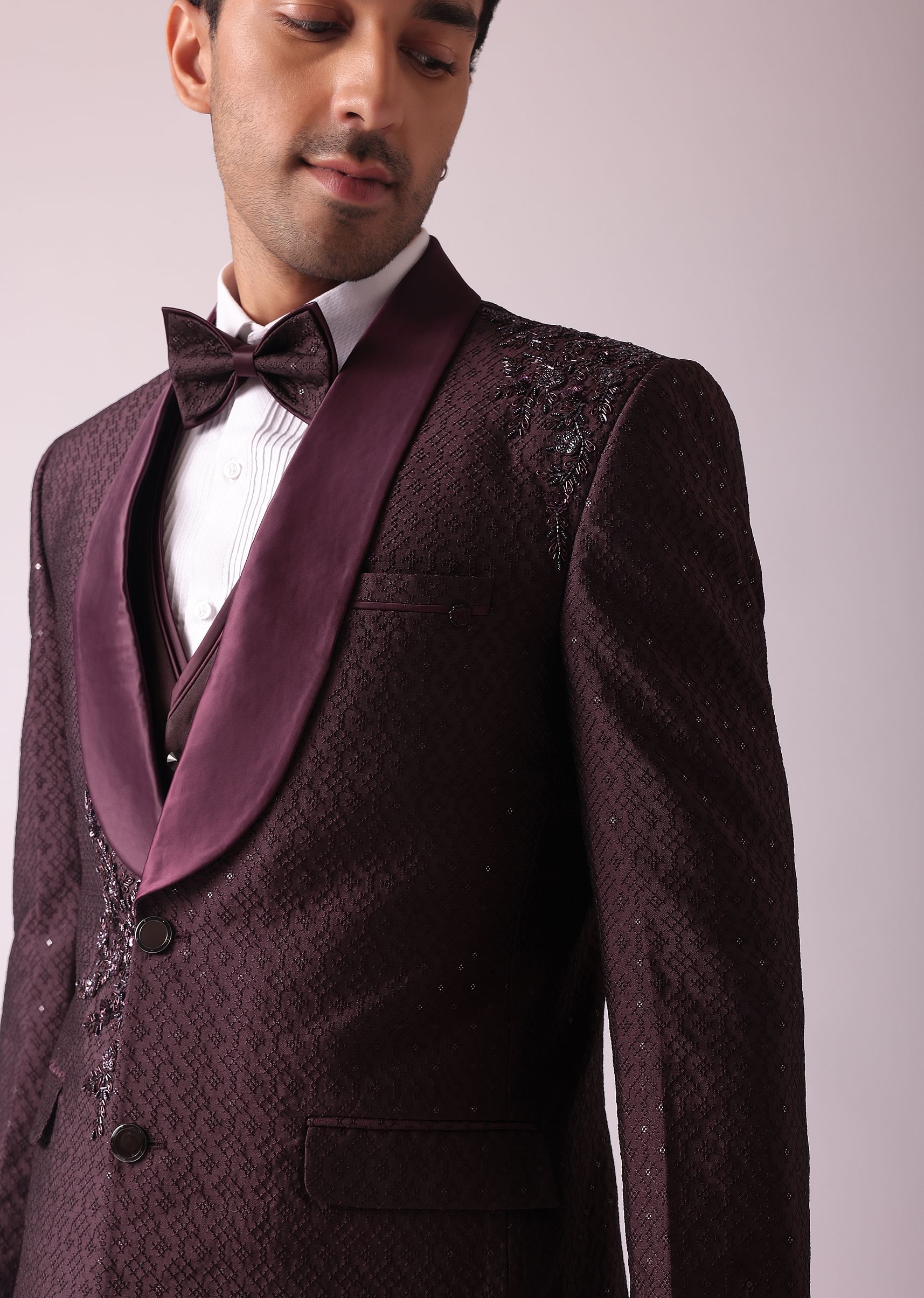 Wine colour blazer new arrivals