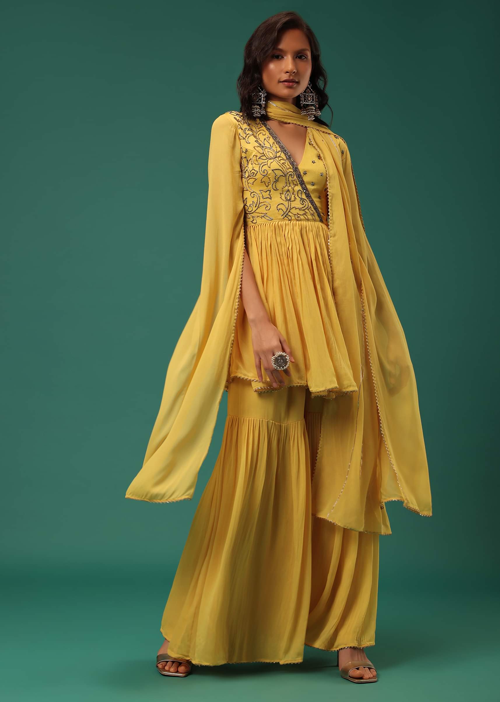 Fancy sharara top