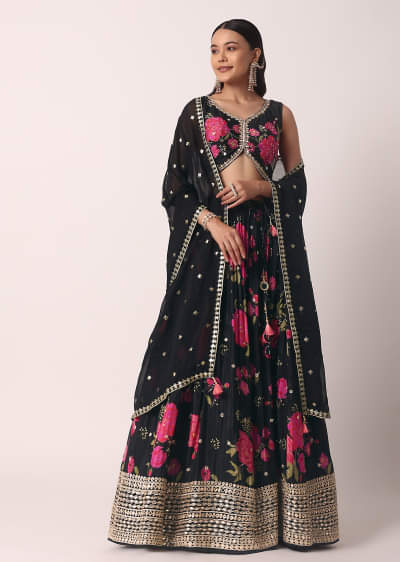 Buy Yellow Gota Patti Lehenga Set With Jacket | KALKI Buy Yellow Gota Patti Lehenga Set With Jacket | KALKI