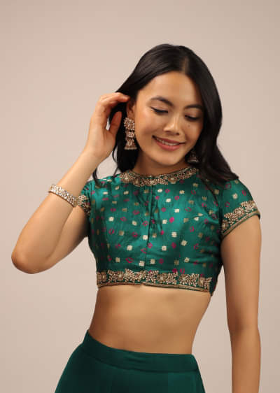 ホットなアイテム、ホットな節約 Rama Buy Green Tassel With Saree Silk Tanchui Banarasi ブレスレット・バングル