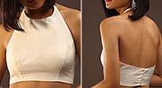 18. BACK LESS HALTER NECK