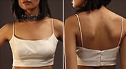 4. Spaghetti Strap Wide U Neck 